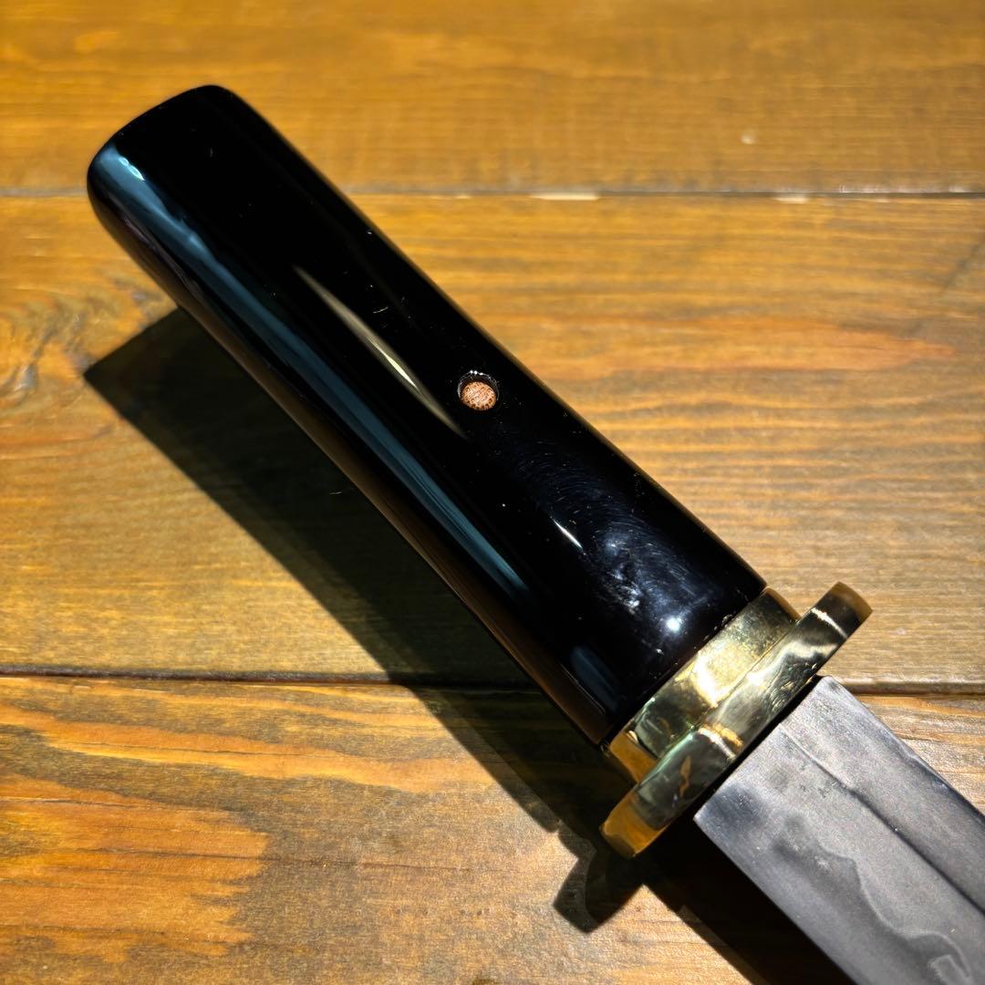 日本刀残欠クラフトナイフNo.75 政常 黒鞘