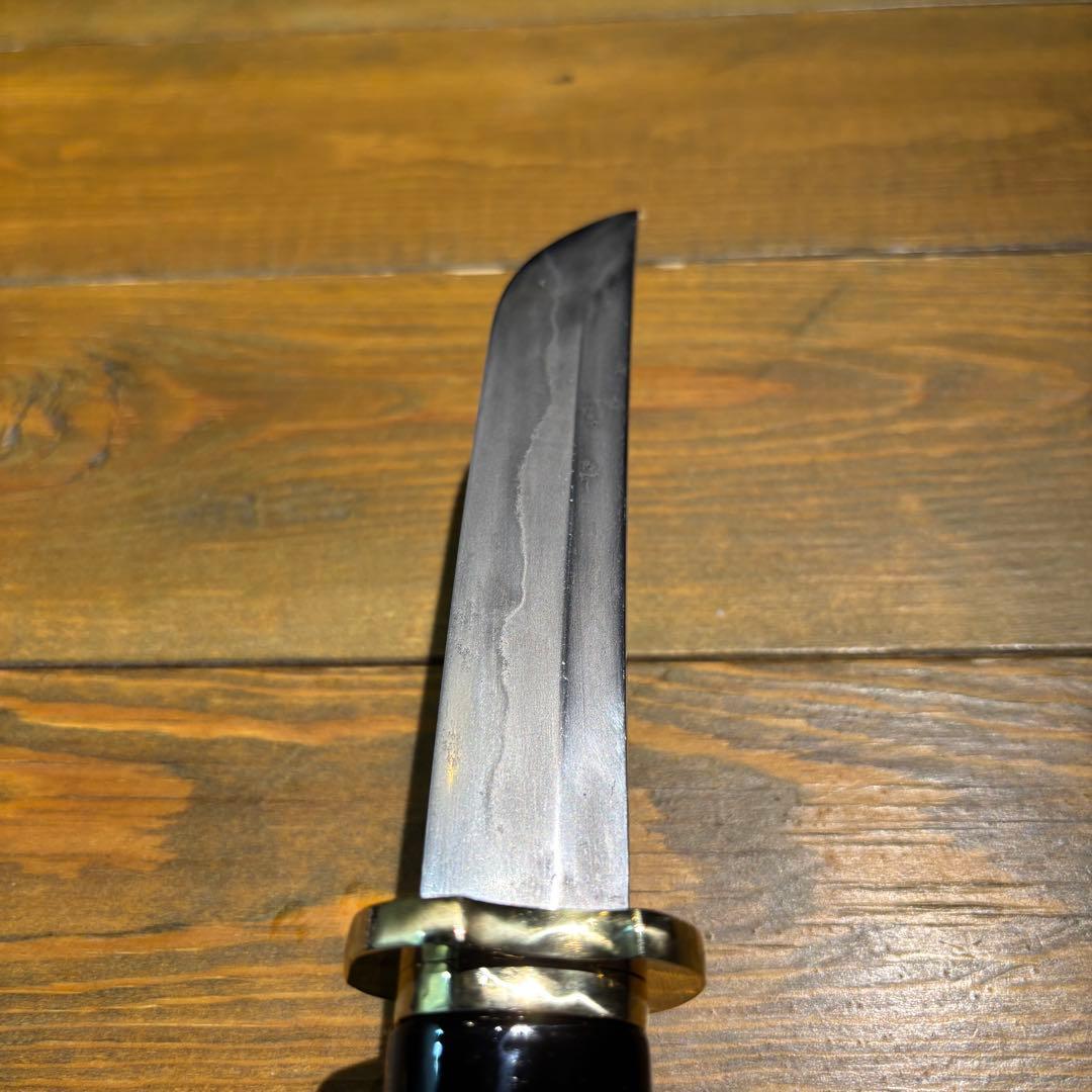 日本刀残欠クラフトナイフNo.75 政常 黒鞘