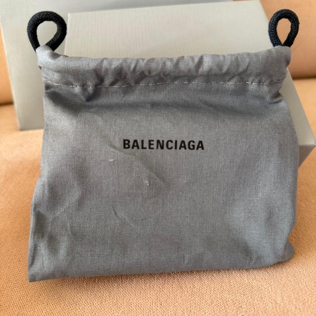 BALENCIAGA ブラックレザー 三つ折り財布