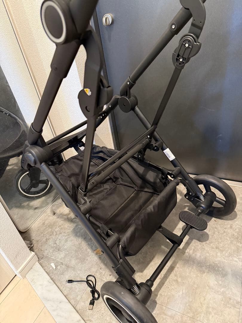 compet グレー ペットカート メッシュ窓付き