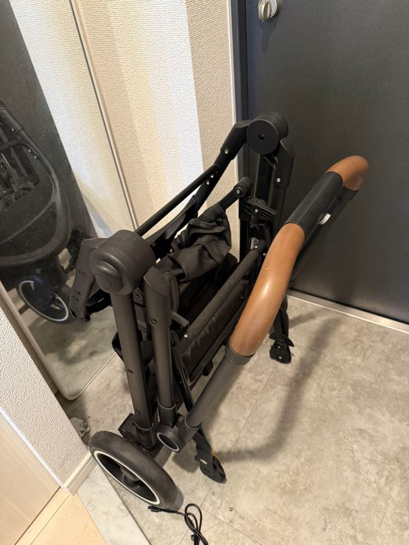 compet グレー ペットカート メッシュ窓付き