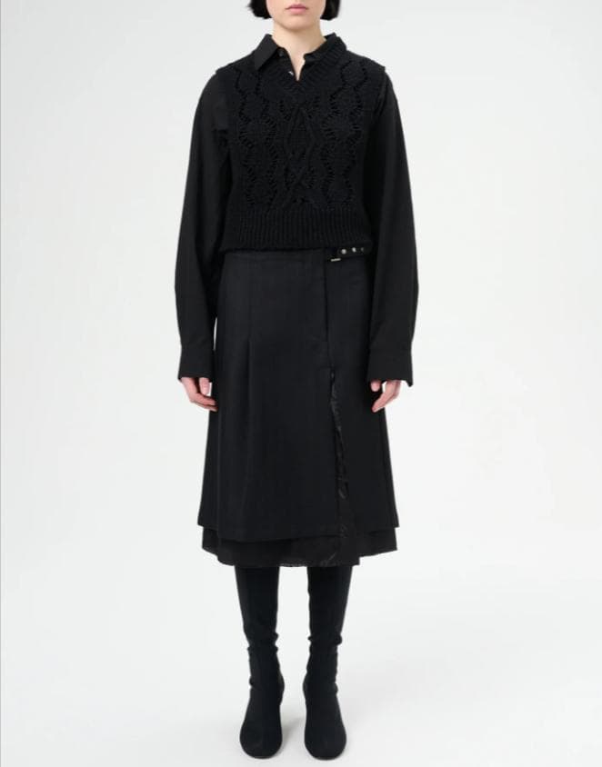 定価8.6万 新品 OUR LEGACY CLASP SKIRT 34 ブラック