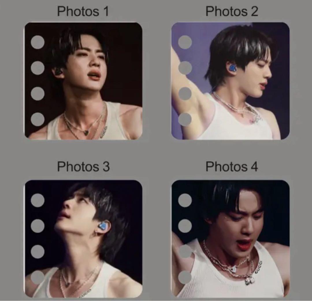 BTS JIN アクリルフォトアルバムキーホルダー2点