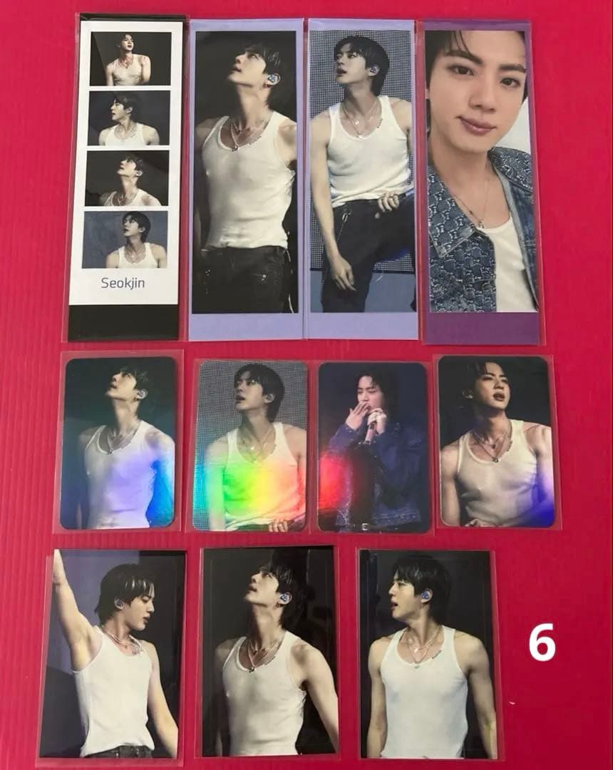 BTS JIN アクリルフォトアルバムキーホルダー2点