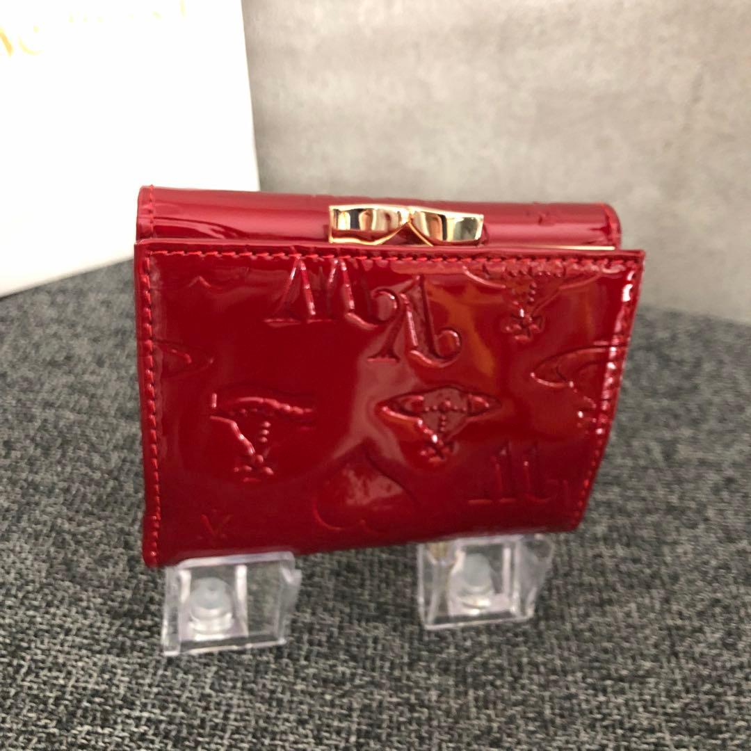 Vivienne Westwood エナメル三つ折り財布 エナメル レッド