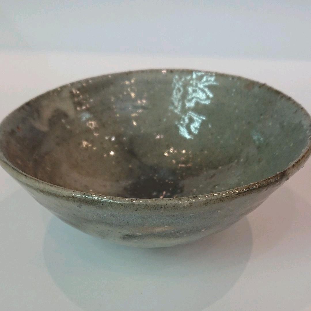 【茶道具】茶碗 萩焼 平茶碗  松唐山作