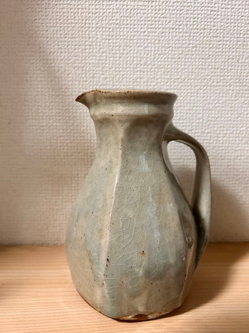 カ*メ様 森山雅夫　糠釉ピッチャー　検）民藝　武内晴二郎　沖塩明樹　益子焼　湯町
