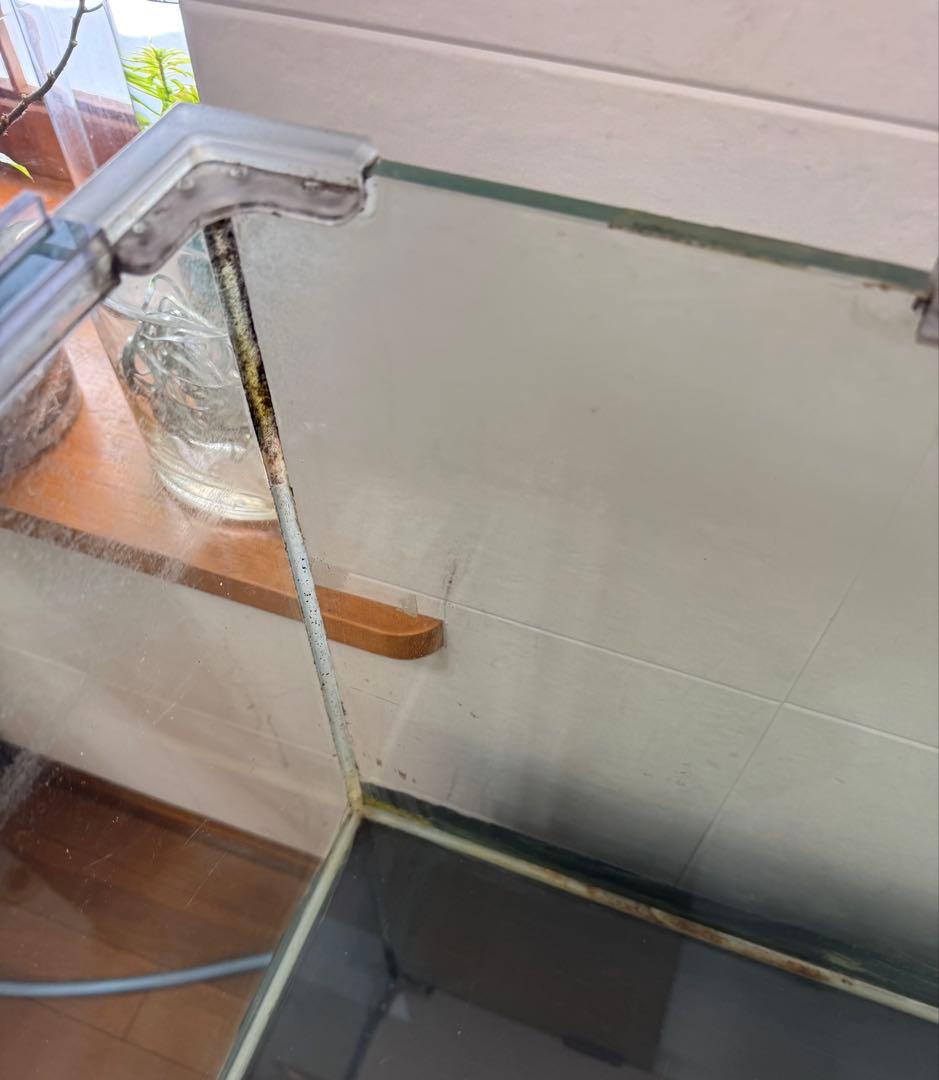 その1大型水槽 (ガラス水槽 オーバーフロー水槽　キャビネットセット)