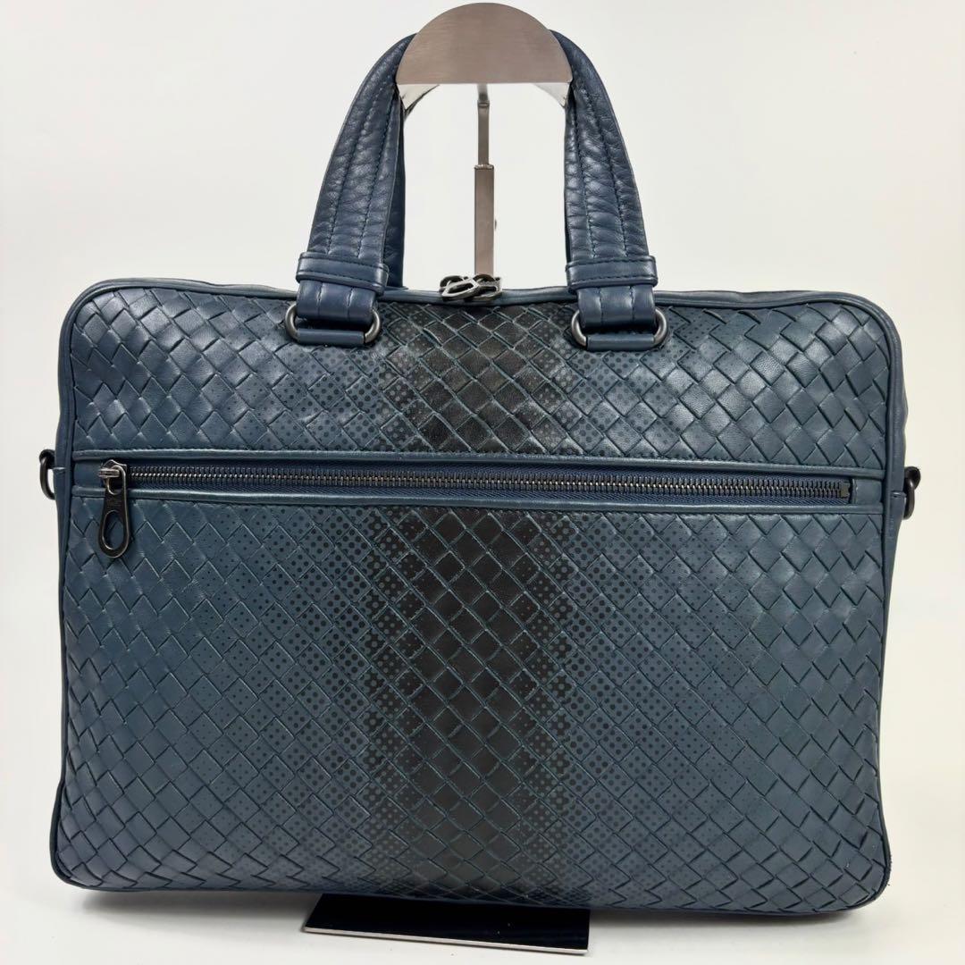 【極上】ボッテガ ビジネスバッグ 2way イントレチャート 希少モデル A4可