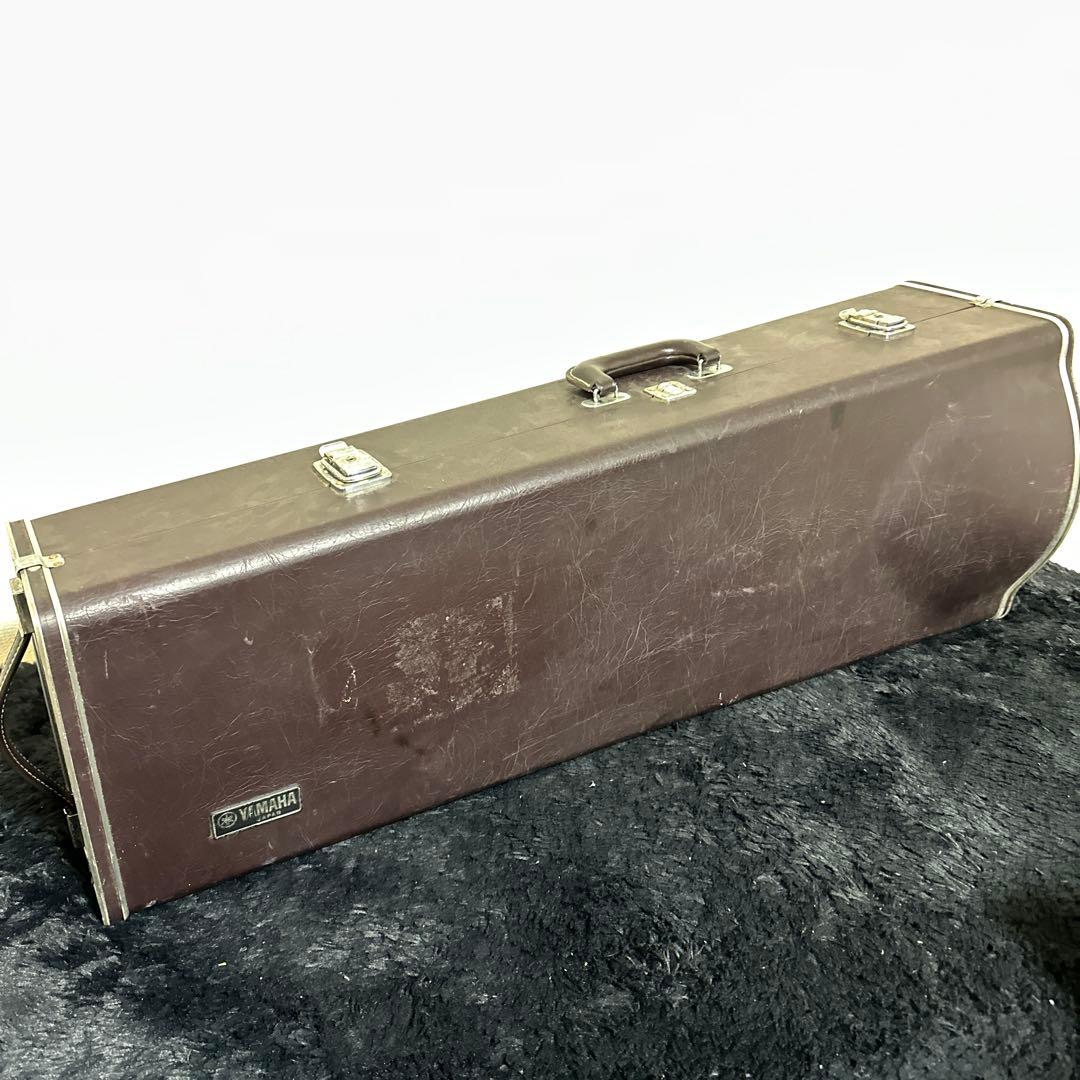 純正 YAMAHA テナートロンボーン ハードケース 管楽器 ブラウン