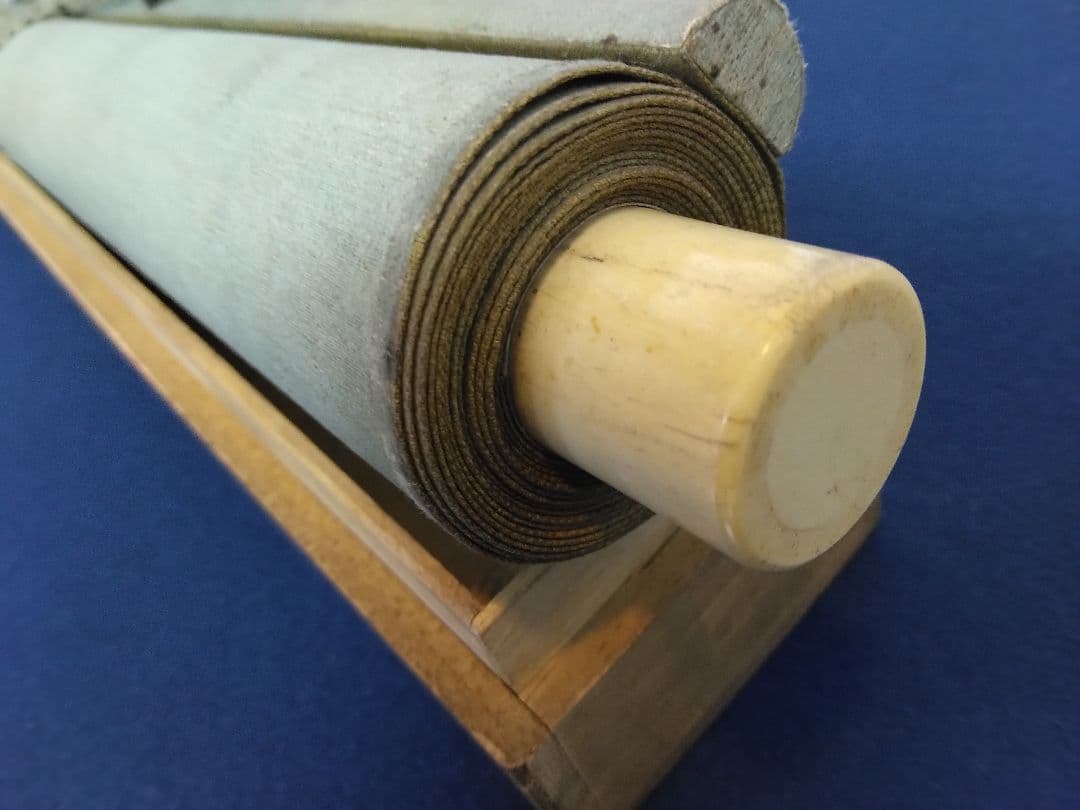 鎌田梅石（森琴石 師事）不老長春図（花鳥図）絹本　掛軸