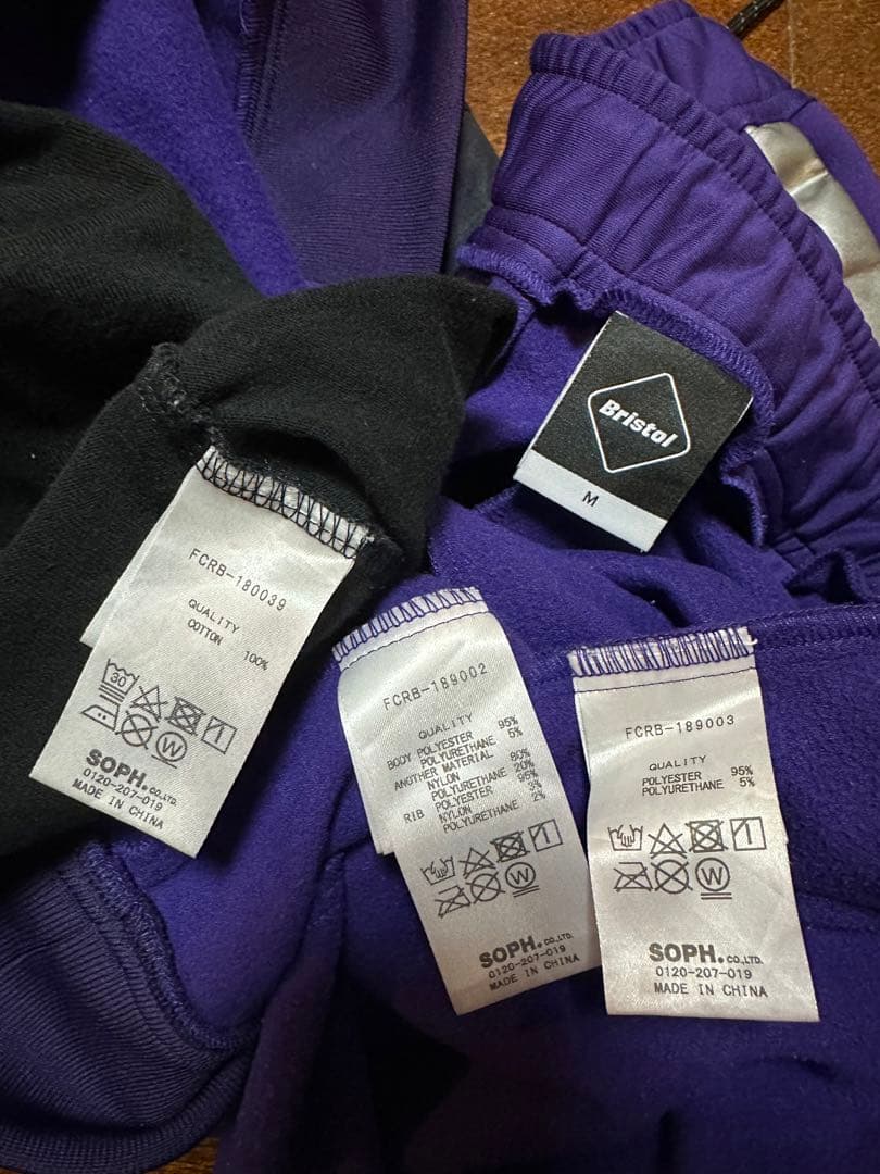 FCRB 紫 PDKジャケット パンツ セットアップ　＋半袖Tシャツ　3点セット