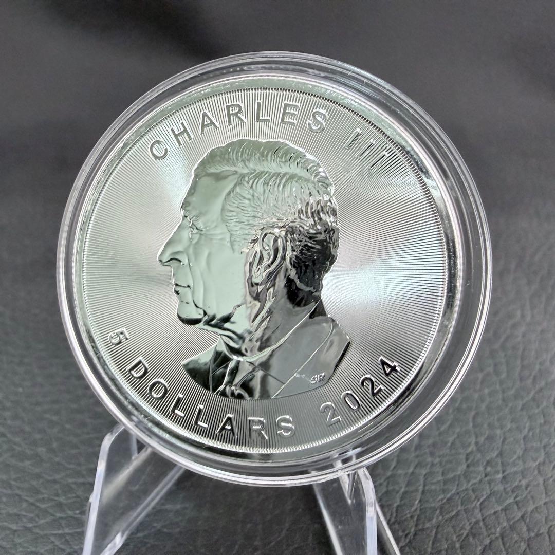 メイプルリーフ 銀貨 カラー 古代エジプト 黄金虫 1オンス 1oz 純銀