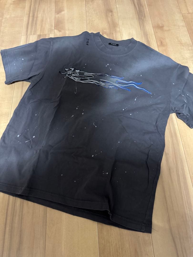 WE11DONE マイファスhiro着用グレー プリントTシャツ