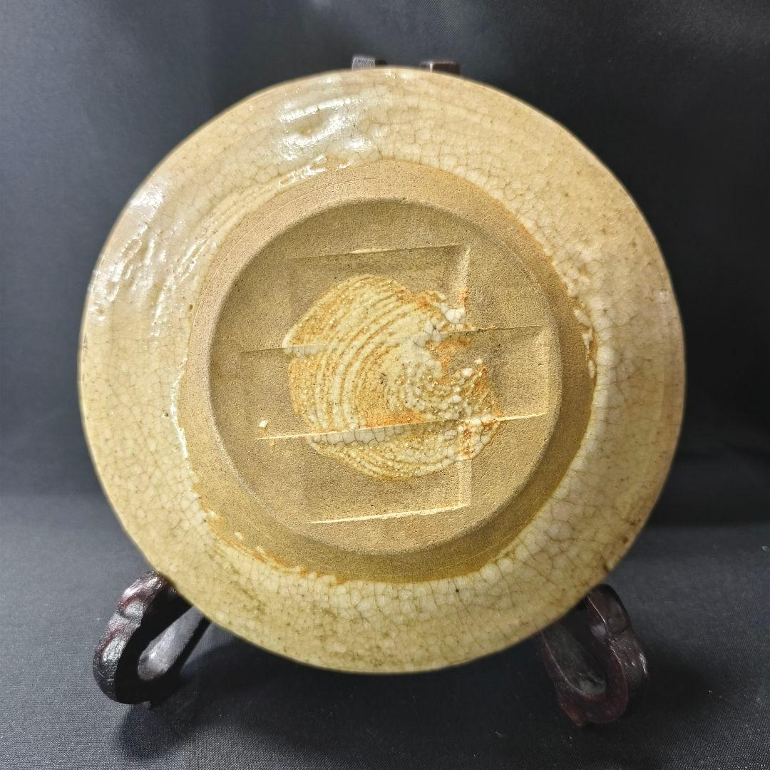 志野焼 絵志野 小皿 貫入あり 幕末アンティーク コレクター放出美品 旧家蔵出