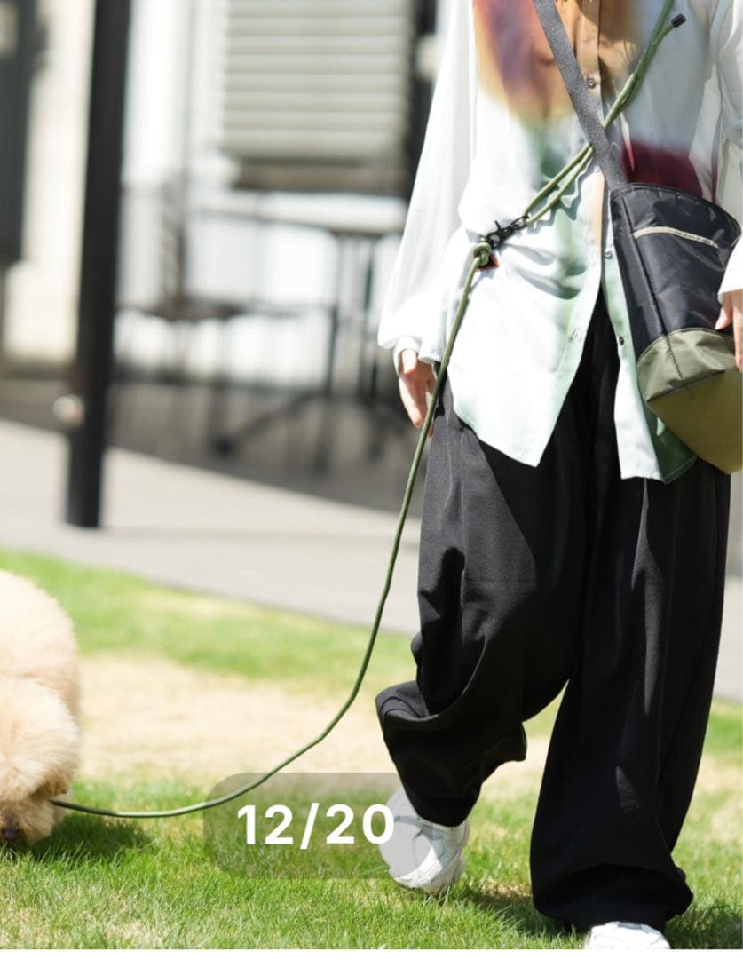 ナイロン製オリーブグリーンリード　スリップリード　ショルダーリード　Brico