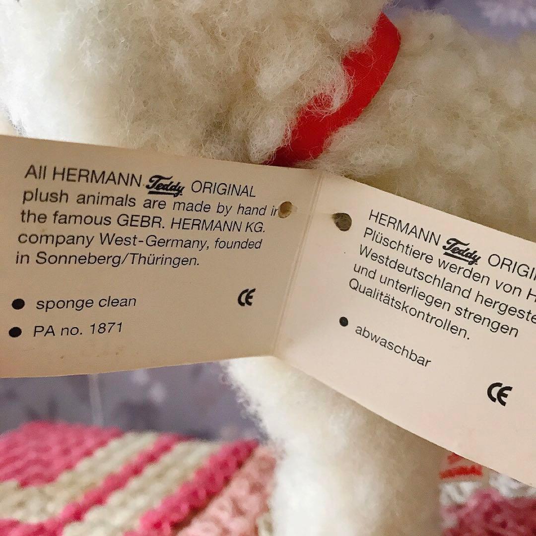 ハーマン テディ オリジナル HERMANN 羊のぬいぐるみ♡ドイツ製 レトロ