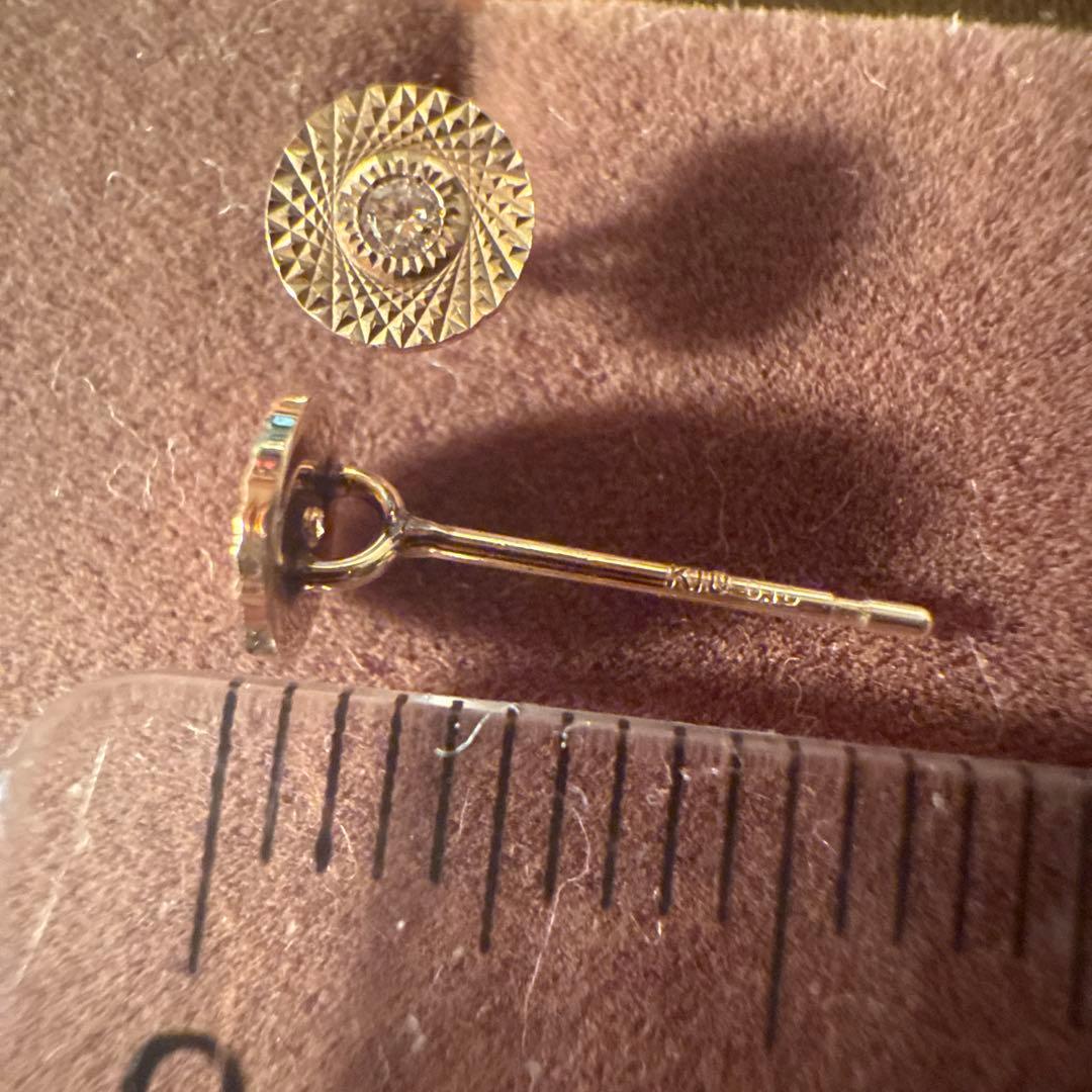 cui-cui K10 ダイヤモンド　ピアス　0.02ct