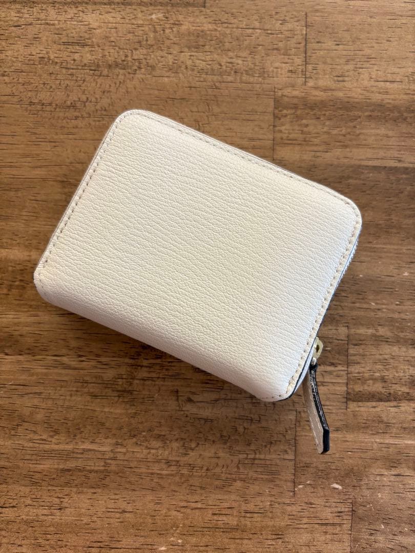 【まつも様】ラルコバレーノ　ラウンドジップミニウォレット #WHITE*GRAY