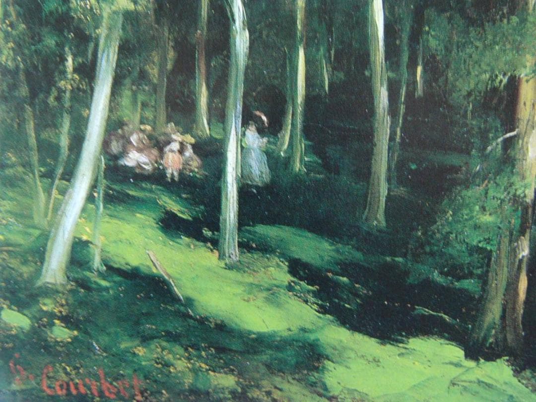 ギュスターブ・クールベ、ポール＝ベルトーの森の木陰：踊る子供たち