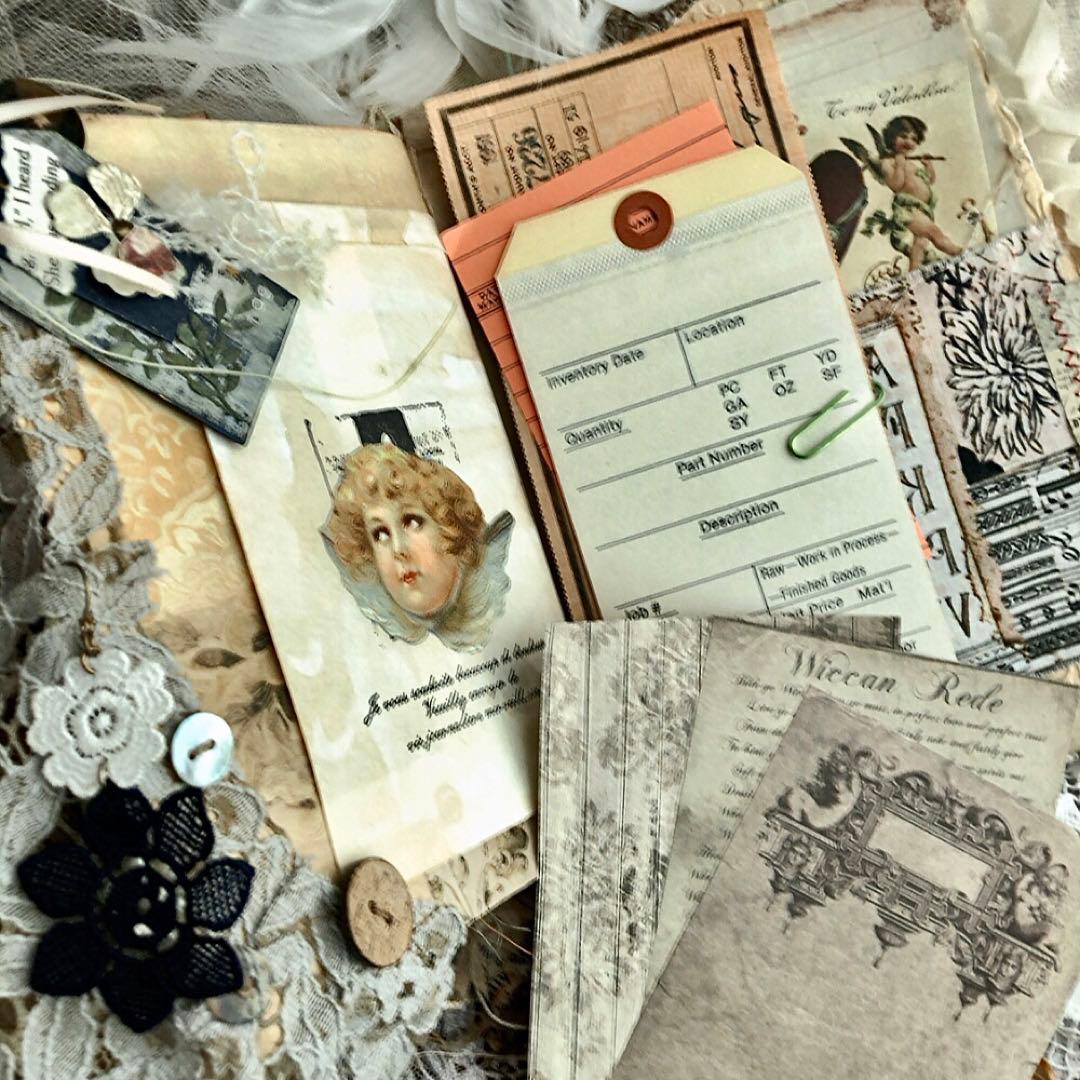 感謝セール❣️多種類染レースたっぷり『天使』ジャンクジャーナル雑記帳