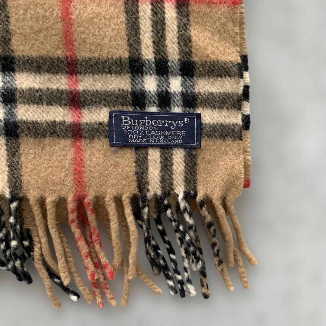 未使用級✨Burberrys カシミヤ100% ノバチェック マフラーバーバリー