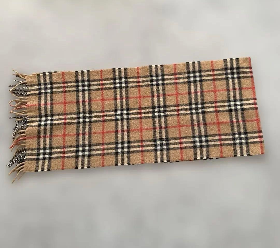 未使用級✨Burberrys カシミヤ100% ノバチェック マフラーバーバリー