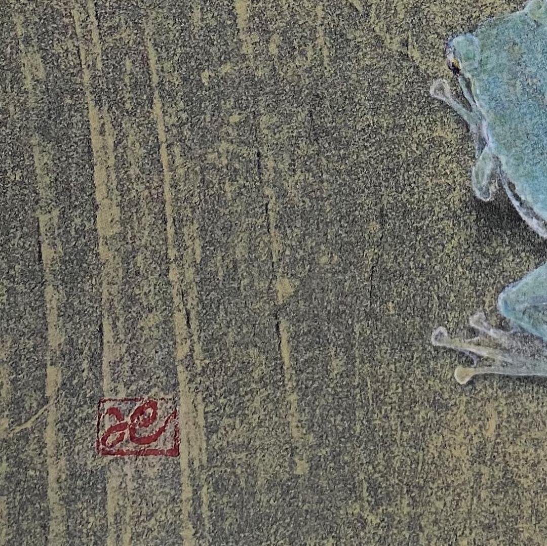 三繩健、【Hello！】、希少な額装用画集より、新品額装付、状態良好