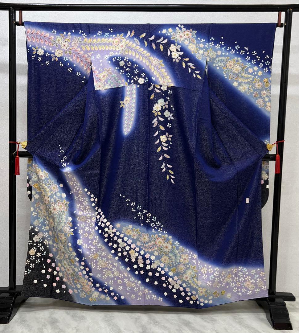 振り袖　フルセット　翠山工房　別誂長襦袢　落款　辻ヶ花　金通し　金彩加工　705