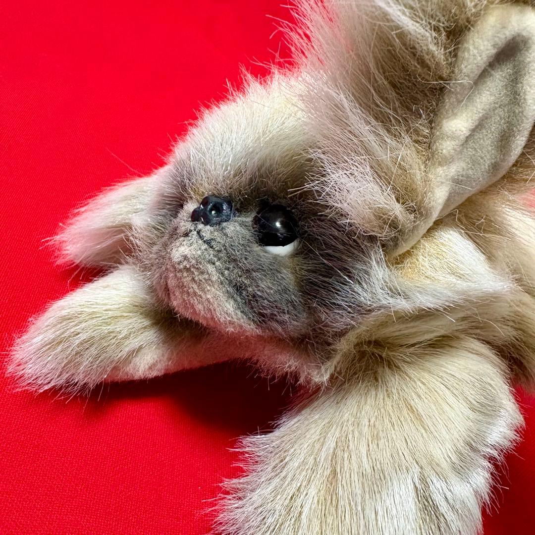 【昭和レトロ】リーベ♦︎ワンちゃんぬいぐるみ♦︎ペキニーズ♦︎狆♦︎レア♦︎日本製♦︎当時物