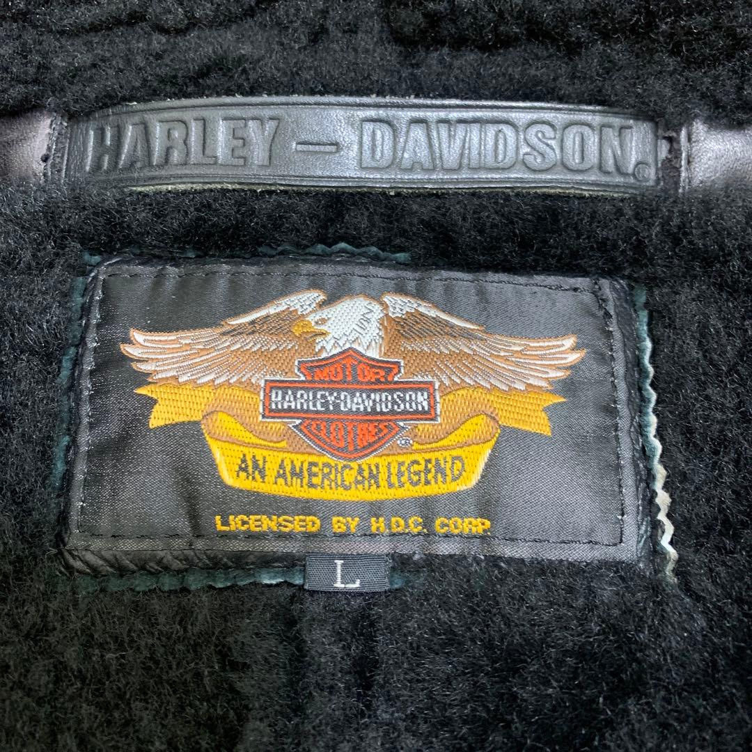 ハーレーダビッドソン リアルムートン ライダース ジャケットL HDC純正