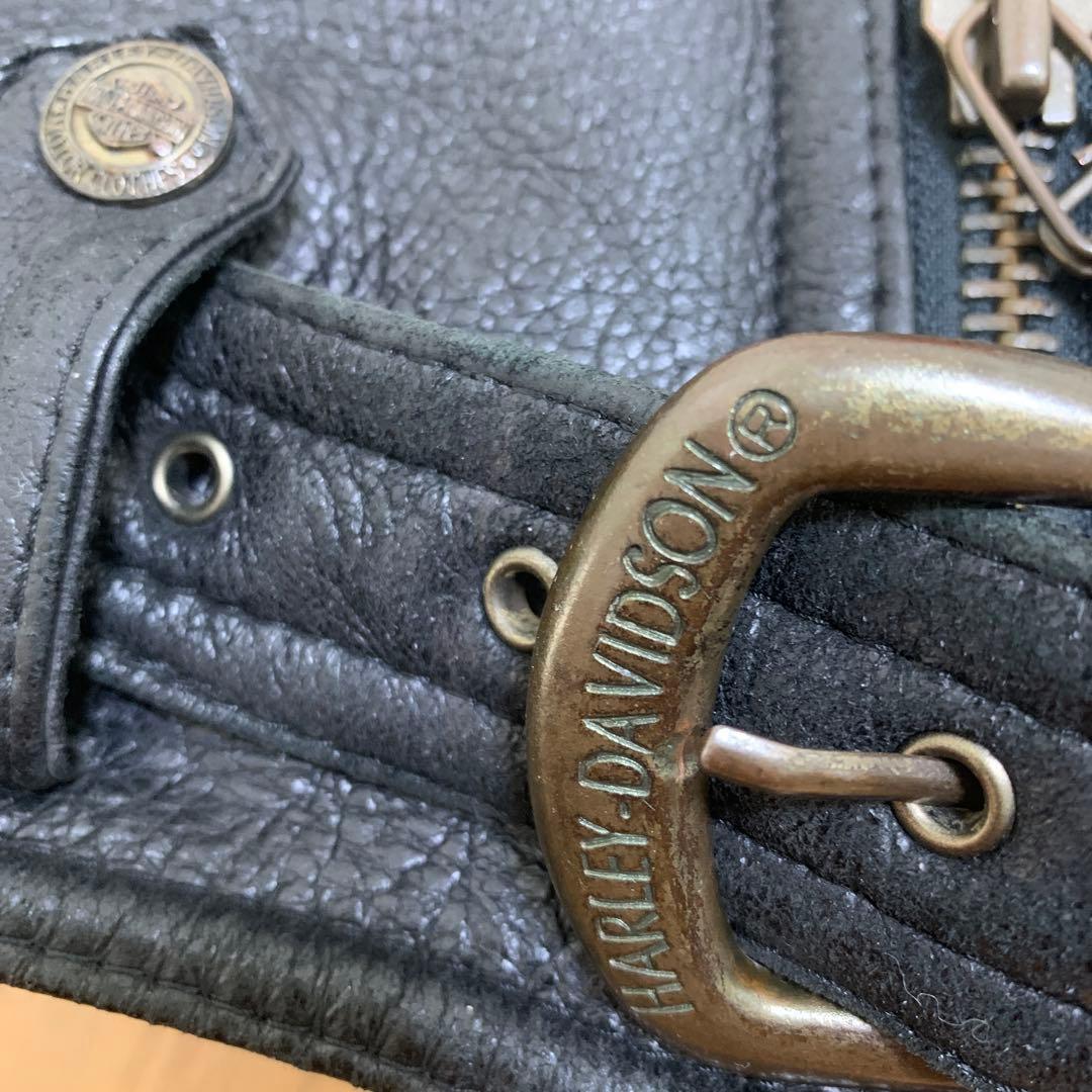 ハーレーダビッドソン リアルムートン ライダース ジャケットL HDC純正