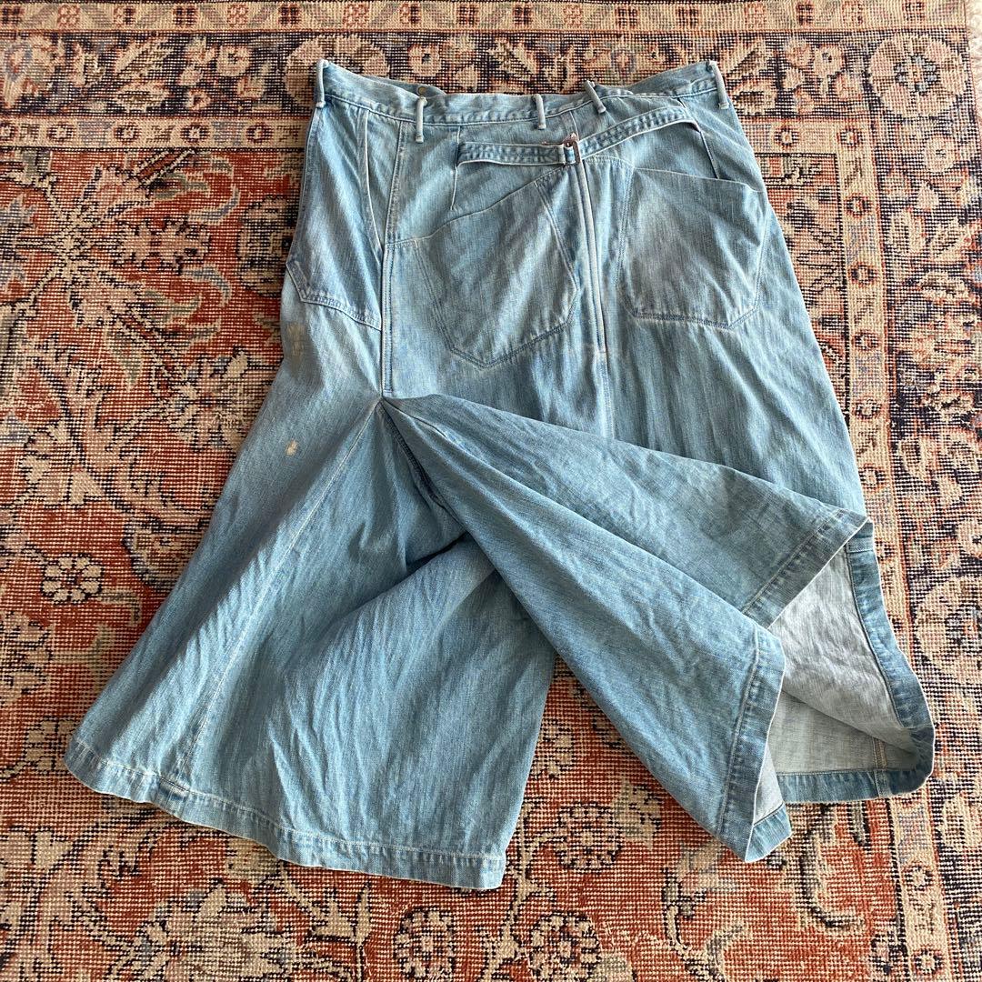 KAPTAL キャピタル　デニムパンツ　キュロット　ワイドパンツ