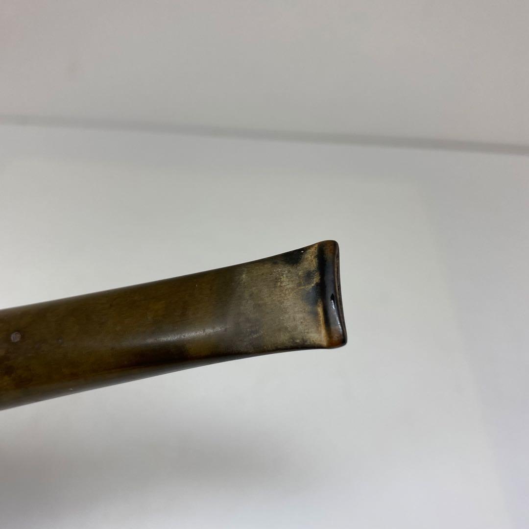 375（K9）刻印　金金具　水牛口　パイプ　57g 東さ7-0528☆1F