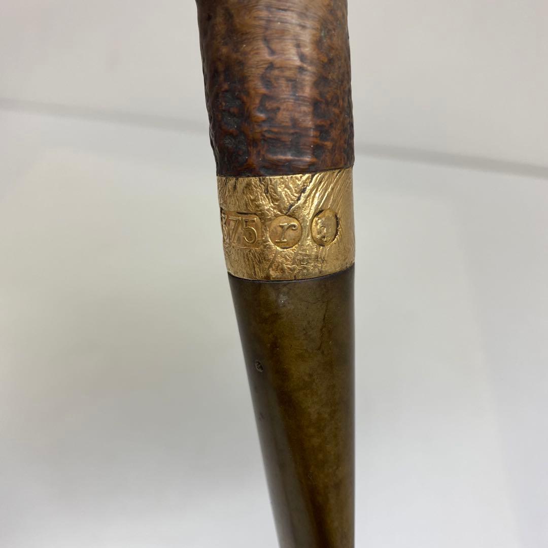 375（K9）刻印　金金具　水牛口　パイプ　57g 東さ7-0528☆1F