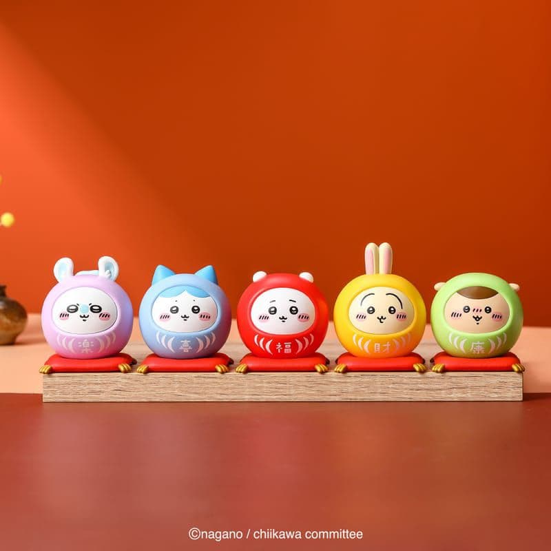 台湾7-11限定ちいかわだるまフィギュアランダムブラインドボックス 6個セット