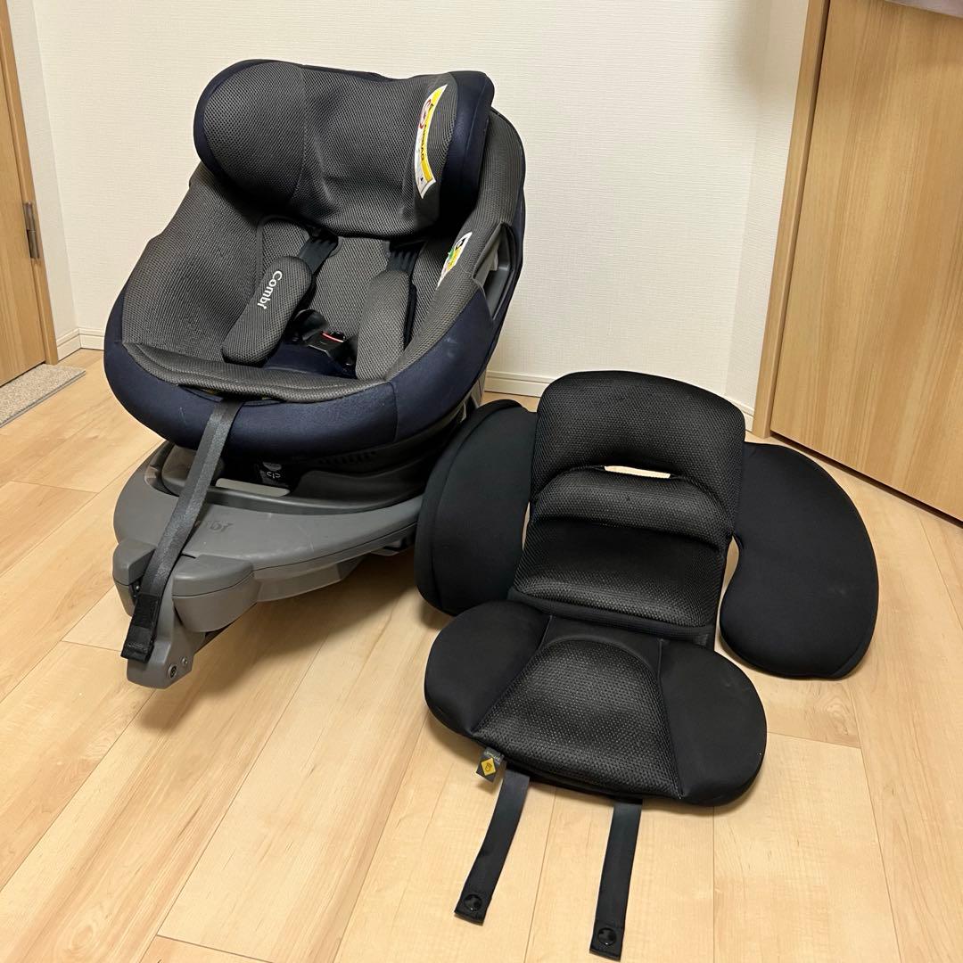 【直接引き取り限定】Combi チャイルドシート グレー×ネイビー　ISOFIX