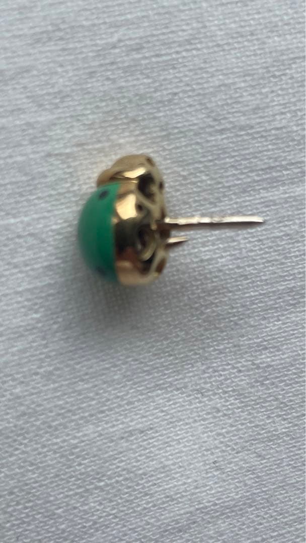 パスクワレブルーニ　K１８・エナメル　ピンブローチ　ネクタイピン　テントウムシ