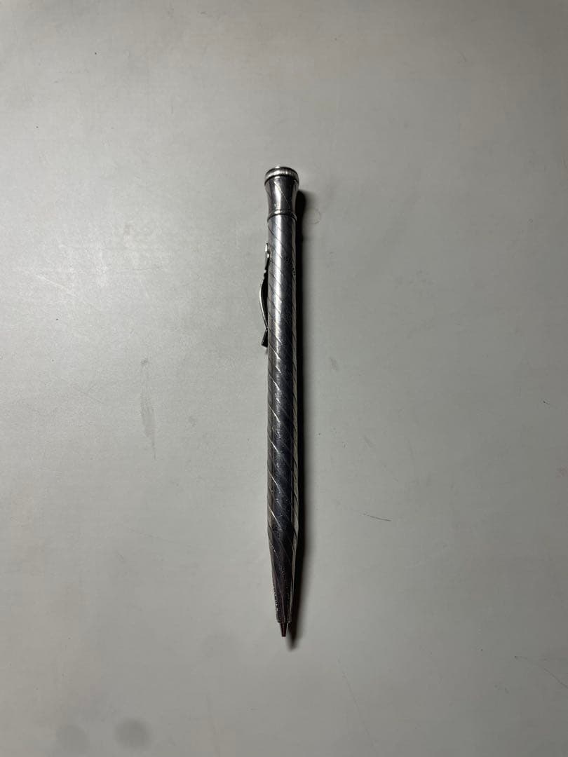 プラチナ PLATINUM シャープペンシル 早川式繰出鉛筆 シルバー 筆記用具