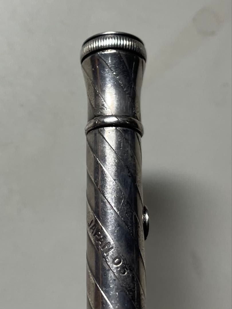 プラチナ PLATINUM シャープペンシル 早川式繰出鉛筆 シルバー 筆記用具