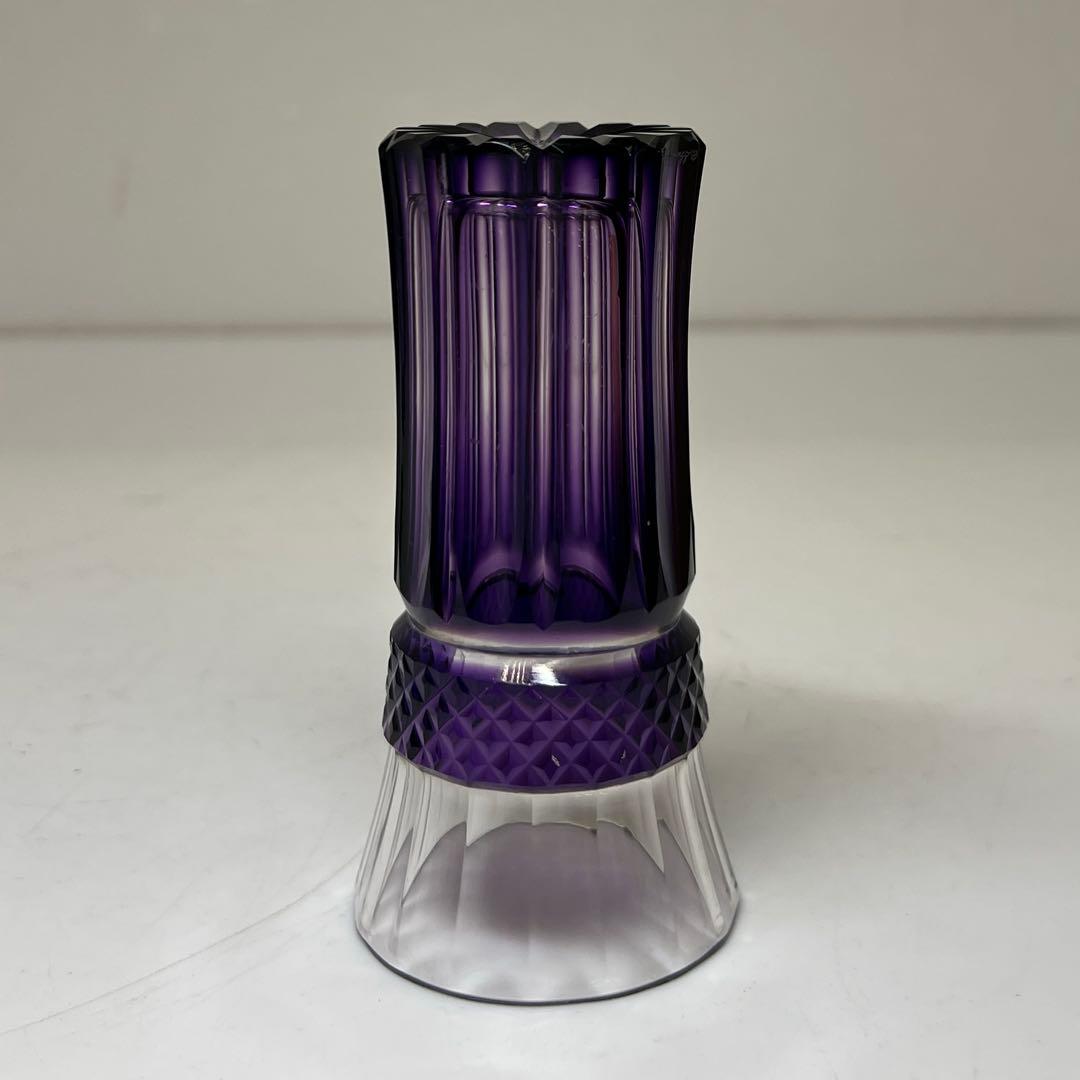 薩摩切子 島津磯斉 色被せ 麦酒器グラス 共箱 東キ7-1130☆2F タルチ