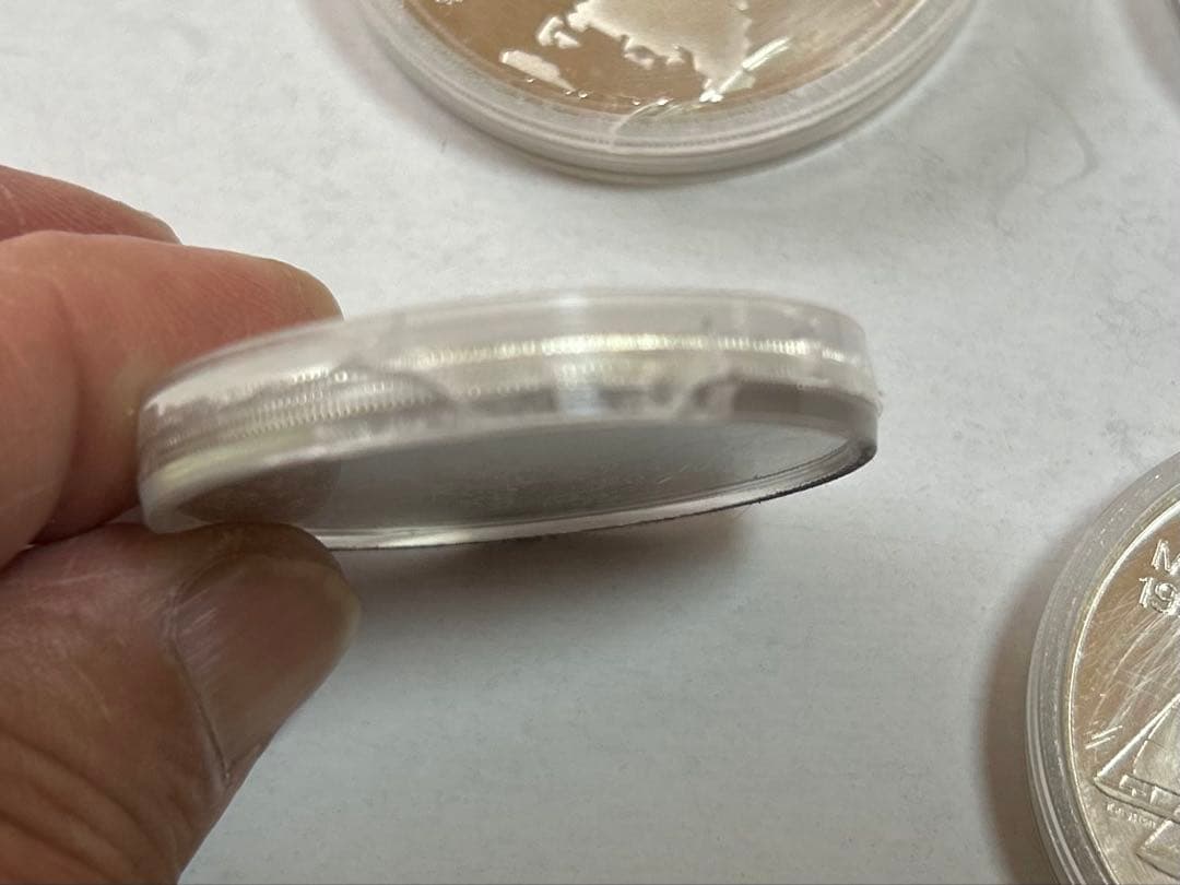 モントリオール1976 10ドル2枚5ドル2枚　1973銀貨