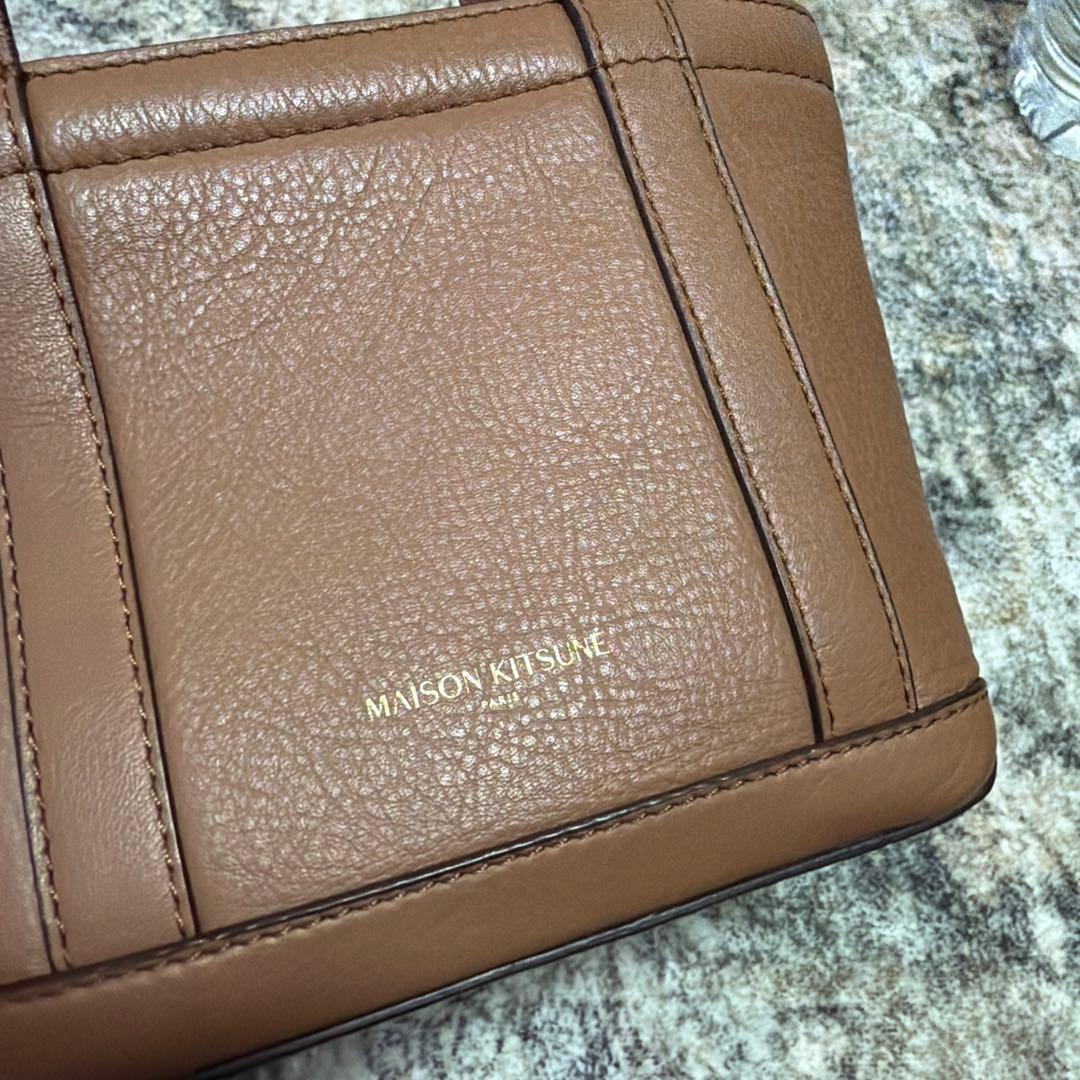 メゾンキツネ　レザーハンドバッグ