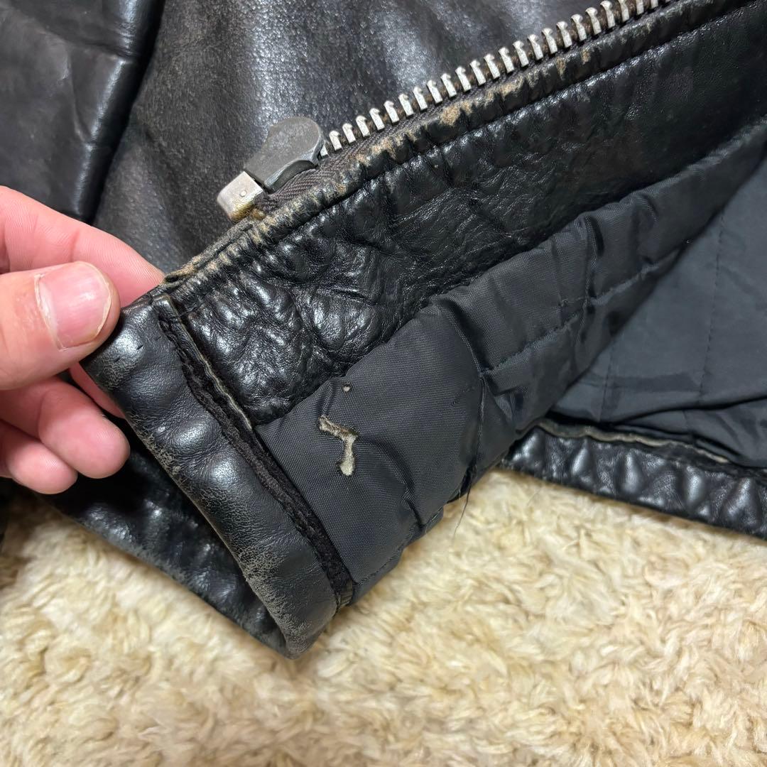50s Leather Jacket シングル 40 TALON