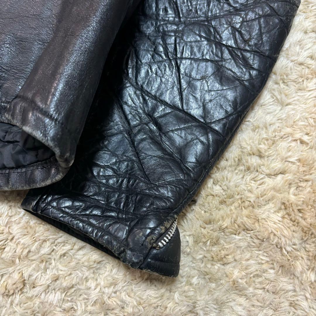 50s Leather Jacket シングル 40 TALON