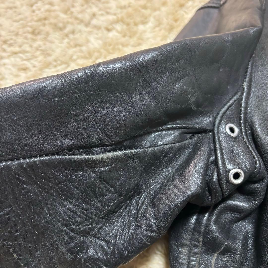 50s Leather Jacket シングル 40 TALON
