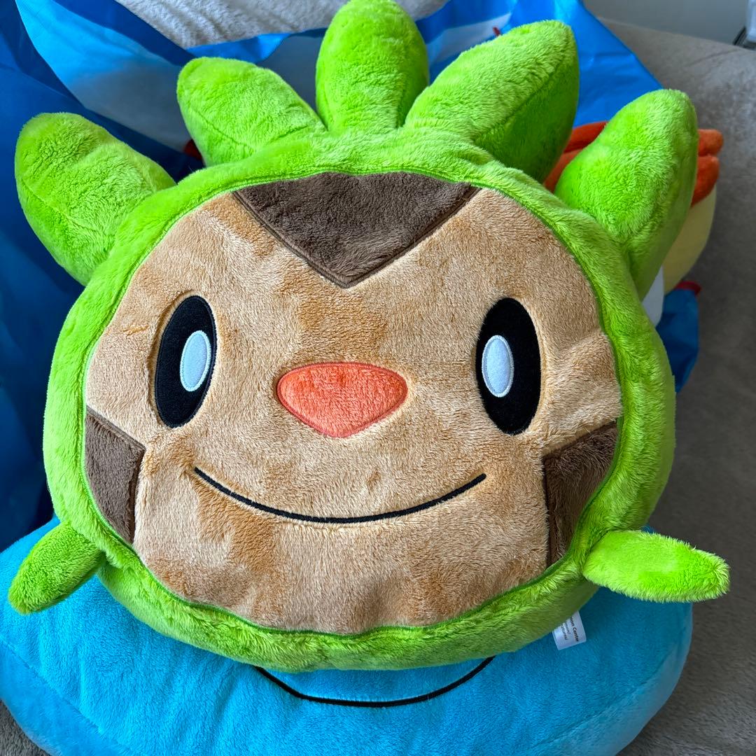 ポケモンセンター　フォッコ　ハリマロン　ケロマツ　フェイスクッション　ぬいぐるみ