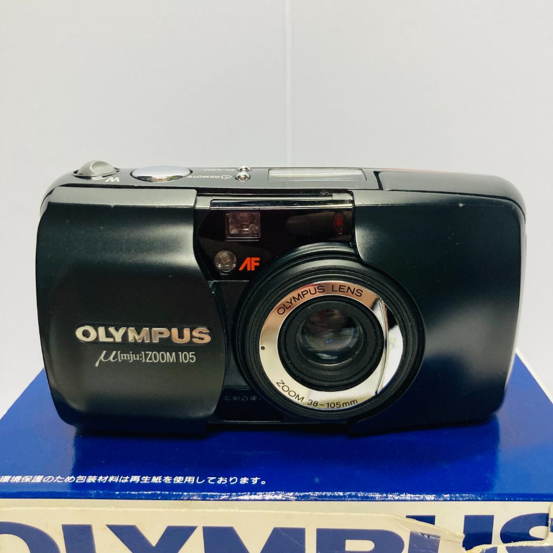 元箱有 OLYMPUS μ (mju) ZOOM 105 コンパクトカメラ　黒