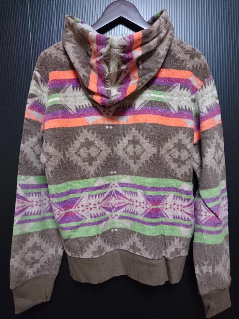 美品 ポロ ラルフローレン ネイティブ柄 L ジップアップ パーカー RRL