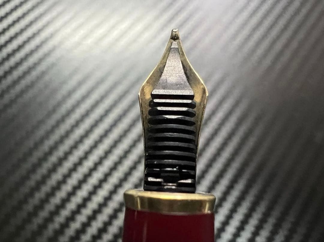 極美品 モンブラン 144 M 万年筆 ボルドー 中白